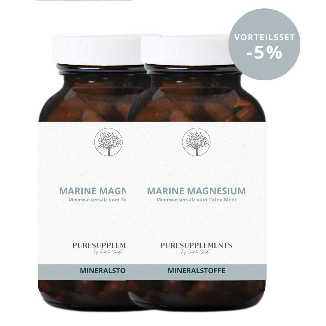 Premium Marine Magnesium SIMAG™ aus Meerwasserquelle (Hohe Bioverfügbarkeit, Naturquelle, 0% Synthetisch)