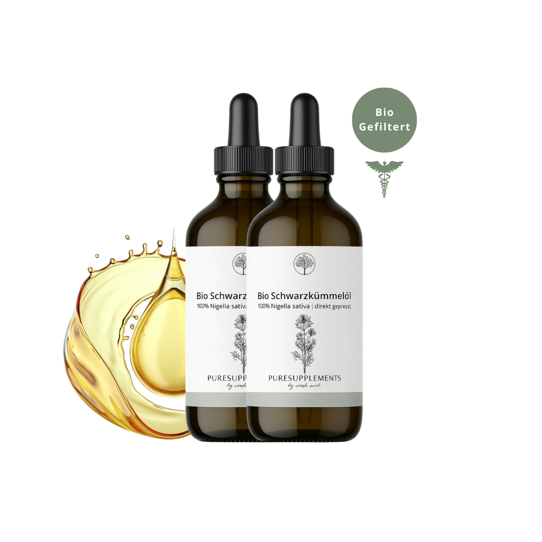 Bio Schwarzkümmelöl | gefiltert & kaltgepresst | mildes Aroma