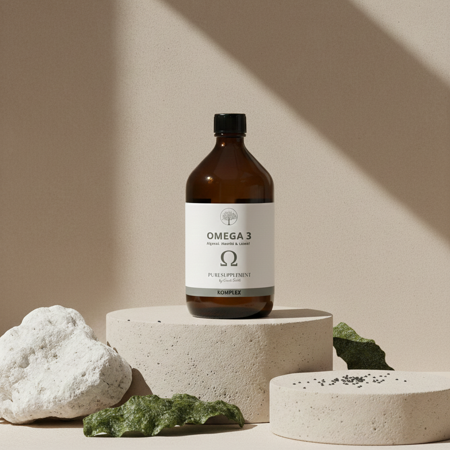 Omega 3 Komplex | mit Bio Hanföl & Bio Leinöl | vegan | mild-nussig