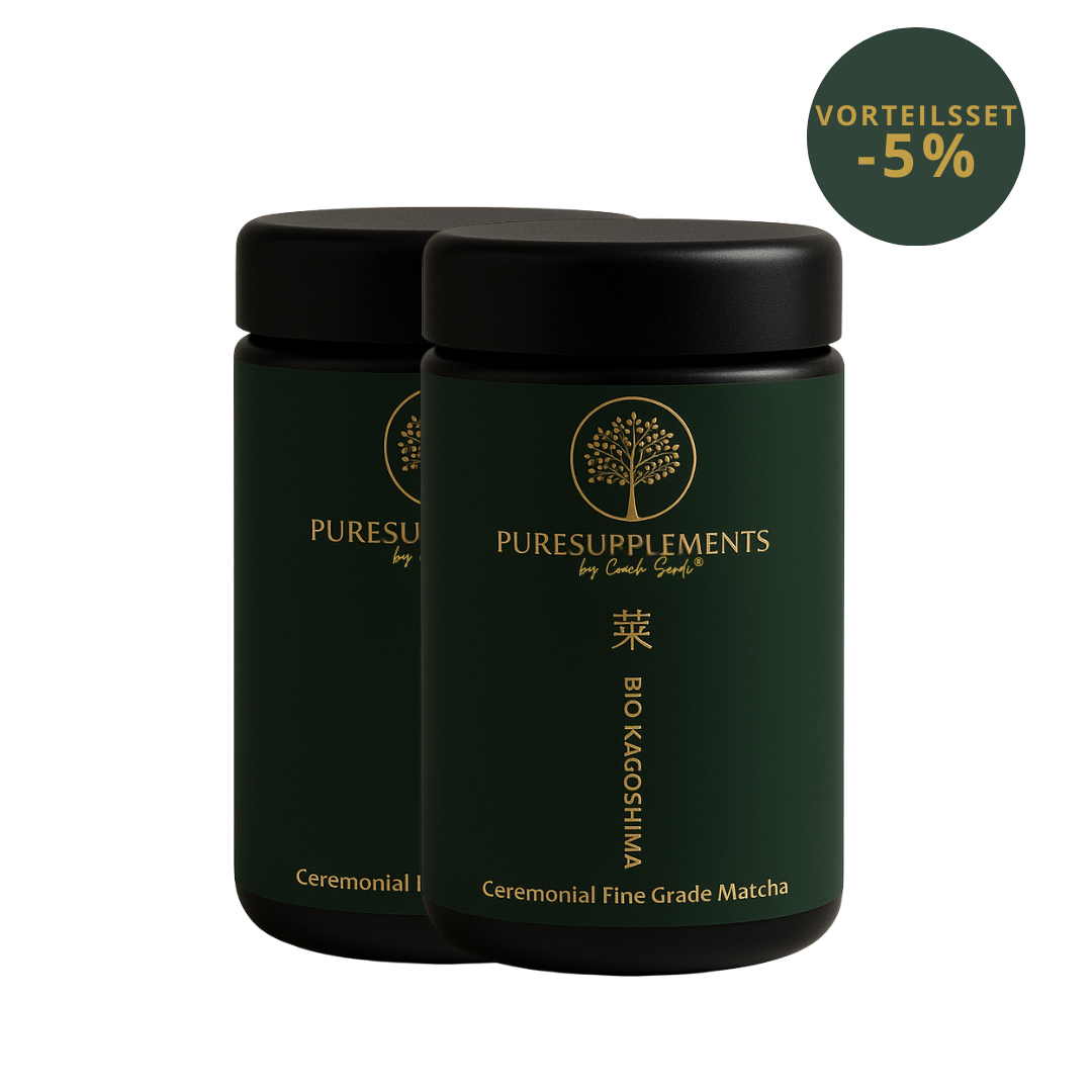(Dez.-Febr.) Bio Premium Vintage Kagoshima Matcha - First Halving (Premium Region Japan, Ceremonial Fine Grade, sortenrein, 30g, Mironglas)