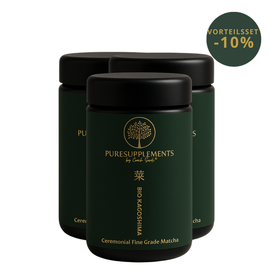(Dez.-Febr.) Bio Premium Vintage Kagoshima Matcha - First Halving (Premium Region Japan, Ceremonial Fine Grade, sortenrein, 30g, Mironglas)