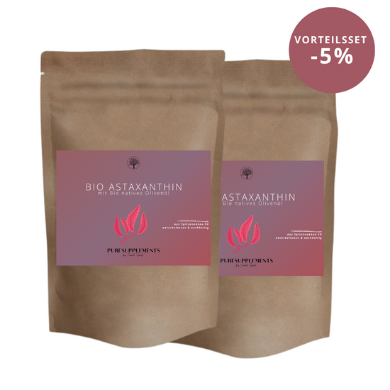 Premium Bio Astaxanthin 12mg mit Bio Olivenöl aus Spitzenanbau Europa (Extra Stark, Hochdosiert, Vollspektrum Komplex, vegan, Kaltpressung nativ, 60 Kapseln)