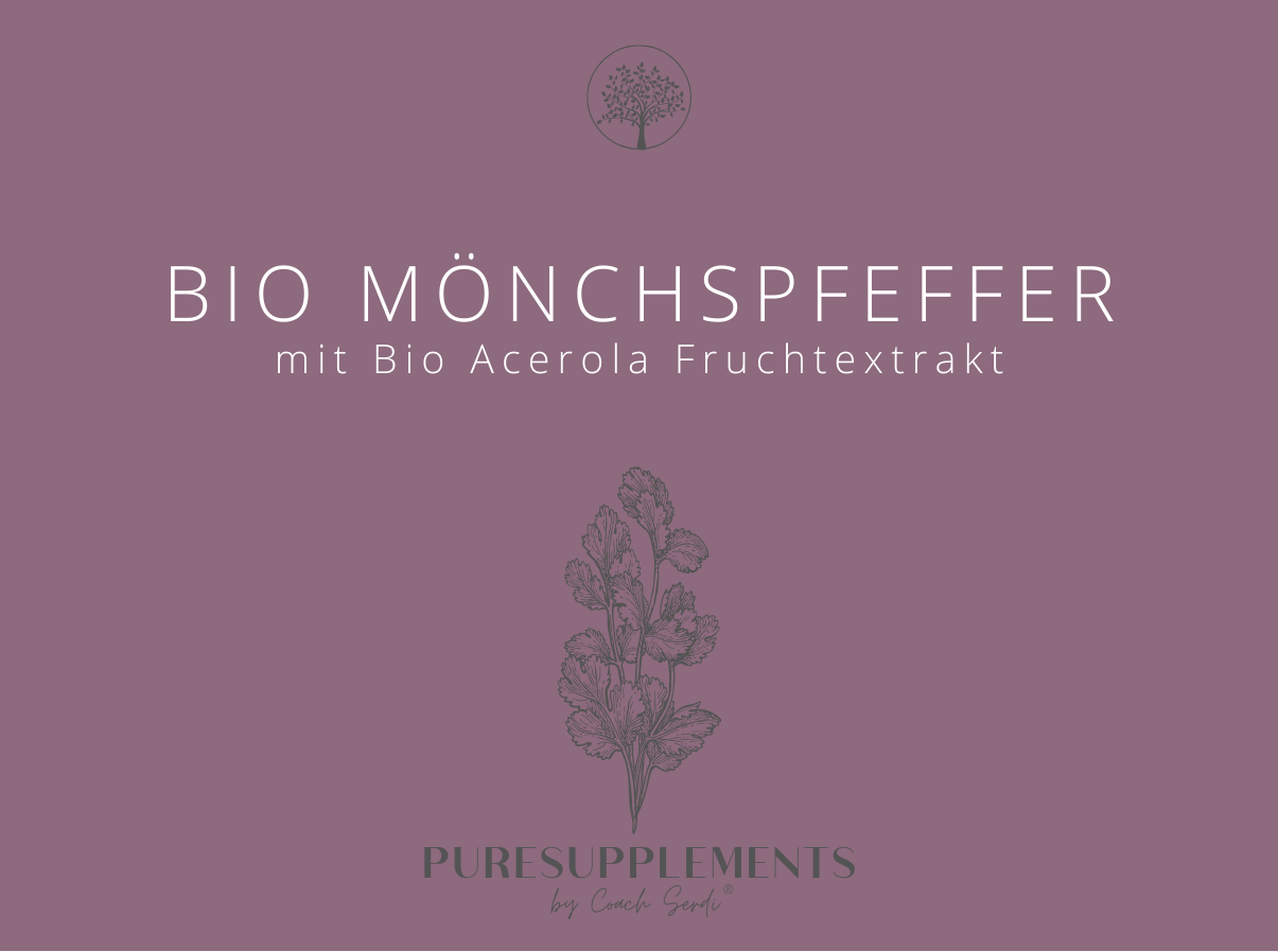 APRIL DEAL: Premium Bio Mönchspfeffer Spezial Fruchtextrakt mit Bio Acerola-Fruchtextrakt 17% (4:1 Spezial Extrakt, Yin & Yang Balance, Wasserextraktion)