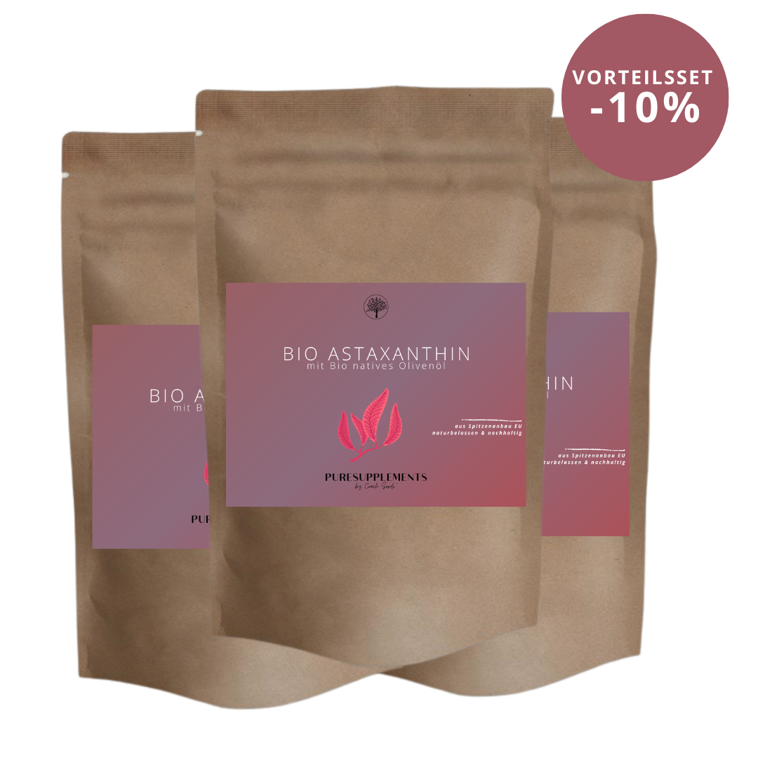 Premium Bio Astaxanthin 12mg mit Bio Olivenöl aus Spitzenanbau Europa (Extra Stark, Hochdosiert, Vollspektrum Komplex, vegan, Kaltpressung nativ, 60 Kapseln)