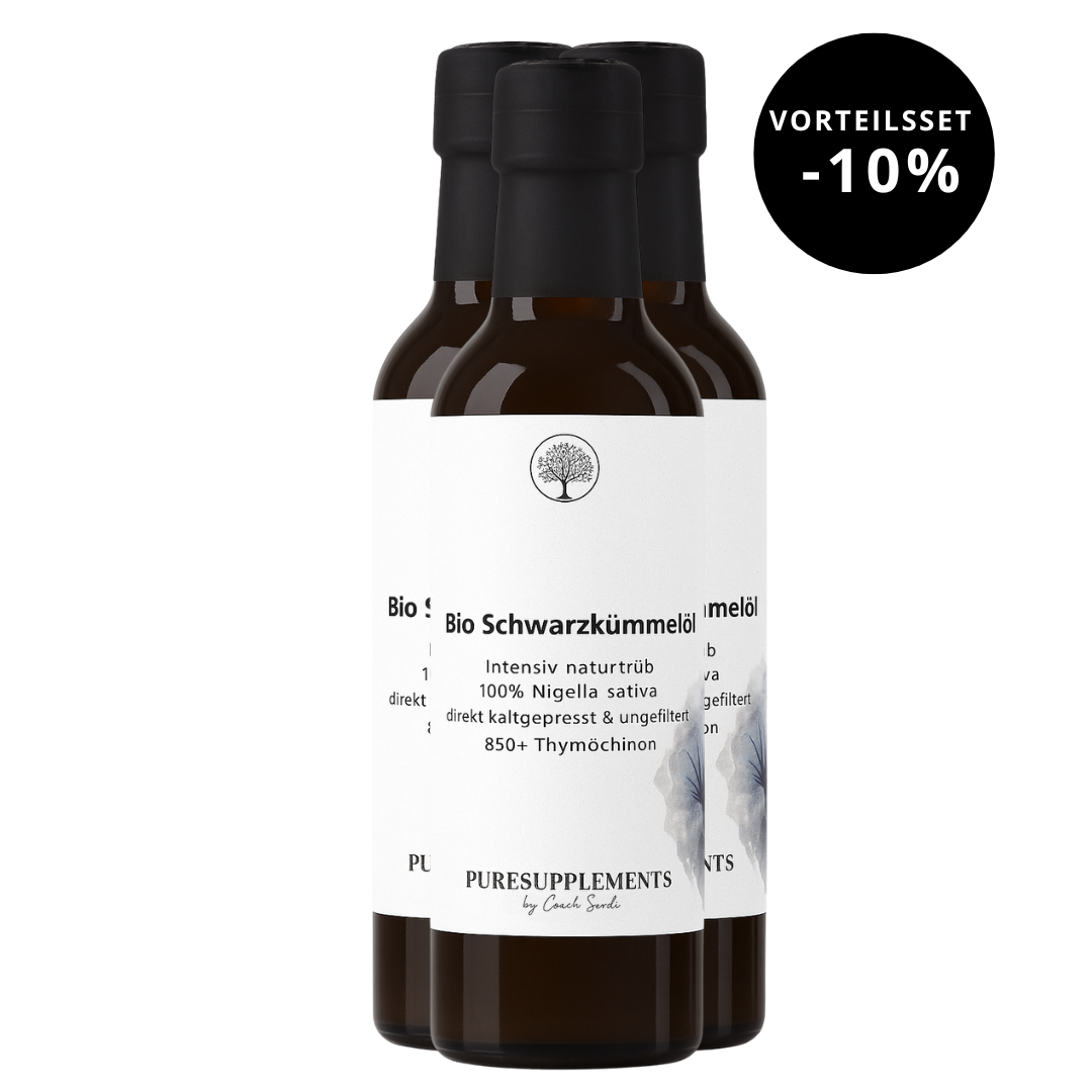 Premium Bio Schwarzkümmelöl naturtrüb aus Spitzenanbau Ägypten (Intensives Aroma, ungefiltert & direkt kaltgepresst, Spitzenqualität + extra hoher Thymochinon-Gehalt 850+, Special Edition, 100ML)