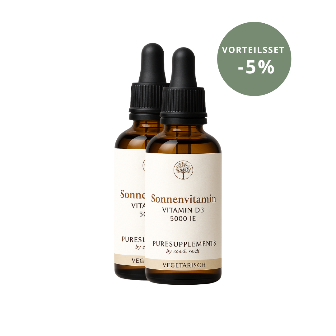 Premium Vitamin D3 VEGETARISCH Tropfen  - 50ML hoch bioverfügbar mit 1700 Tropfen (Europa, Extra Stark, D3 5000IE)