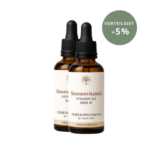 Premium Vitamin D3 VEGETARISCH Tropfen  - 50ML hoch bioverfügbar mit 1700 Tropfen (Europa, Extra Stark, D3 5000IE)