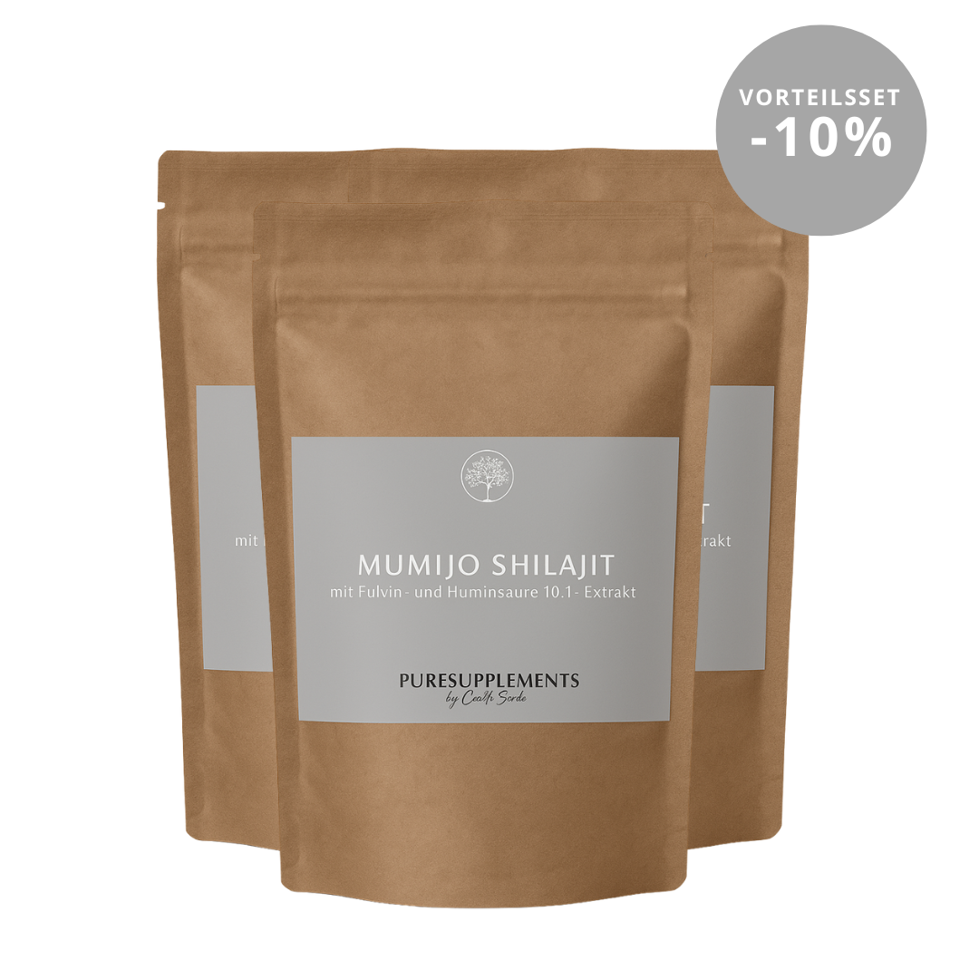 Premium Mumijo Shilajit mit Fulvin- und Huminsäure (10:1 Spezial Extrakt, 100g, Pulver)