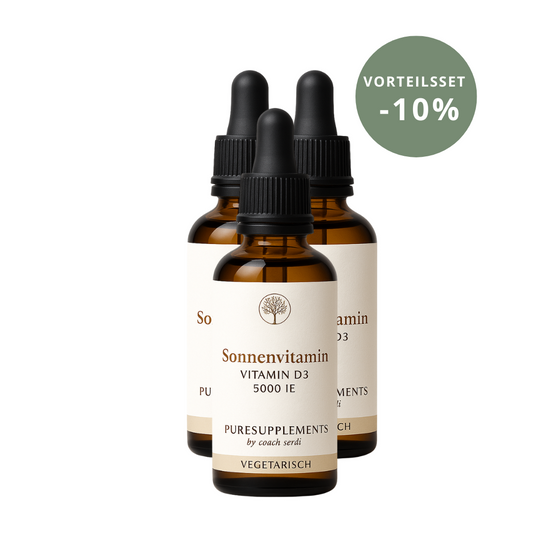 Premium Vitamin D3 VEGETARISCH Tropfen  - 50ML hoch bioverfügbar mit 1700 Tropfen (Europa, Extra Stark, D3 5000IE)
