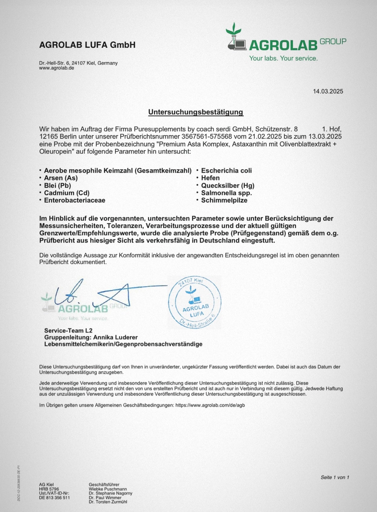 Spezial Asta Komplex: Astaxanthin AstaReal® mit Olivenblattextrakt aus Spitzenanbau Europa (+Reich an Oleuropein & echten EU-Astaxanthin, hohe Reinheit, vegan, 120 Kapseln)