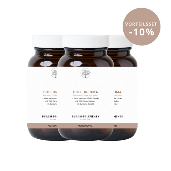 Premium Bio Curcumin Komplex Flame (Bio Vollspektrum Komplex:  Bio Curcuma Extrakt und Bio Kurkuma Pulver mit Bio schwarzer Pfeffer Extrakt, 95% hoher Anteil an Curcuminoide, 90 Kapseln)