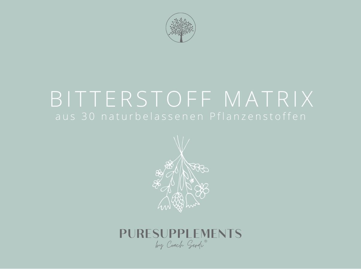 Bitterstoff Matrix Komplex aus 30 naturbelassenen Pflanzenstoffen (Bitterstoff Extrakt, ohne Alkohol, Vegan, Kräuter, GMO-FREE)
