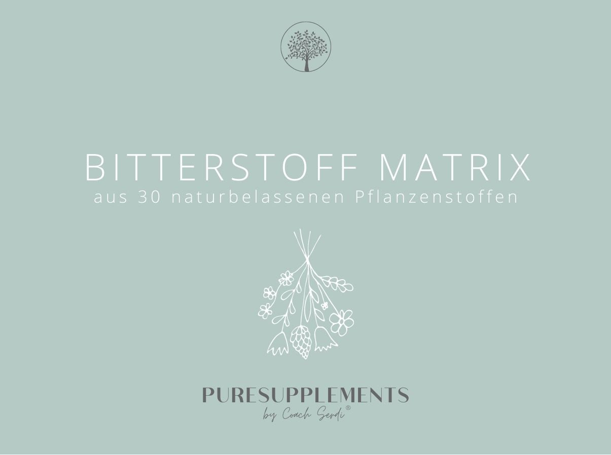 BITTERSTOFF MATRIX aus 30 naturbelassenen Pflanzenstoffen (Lunge, Leber & Nieren Balance, ohne Alkohol, Vegan, GMO-FREE)