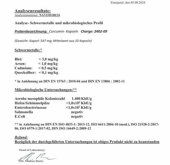 Curcumin Komplex Intenso (Vollspektrum aus longa Curcumaextrakt, Longa Kurcuma Pulver & Schwarzer Pfeffer Extrakt, 95% hoher Anteil an Curcuminoide & Piperin, 180 Kapseln)