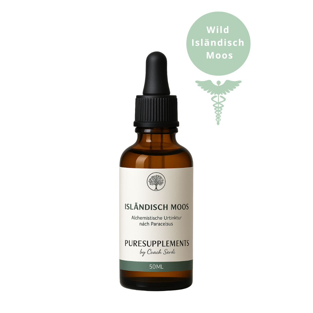 Premium Isländisch Moos – Alchemistische Urtinktur nach Paracelsus (50ML, Wildwuchs, hochkonzentriert)