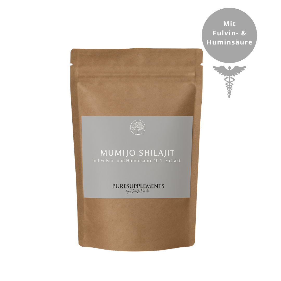 Premium Mumijo Shilajit mit Fulvin- und Huminsäure (10:1 Spezial Extrakt, 100g, Pulver)
