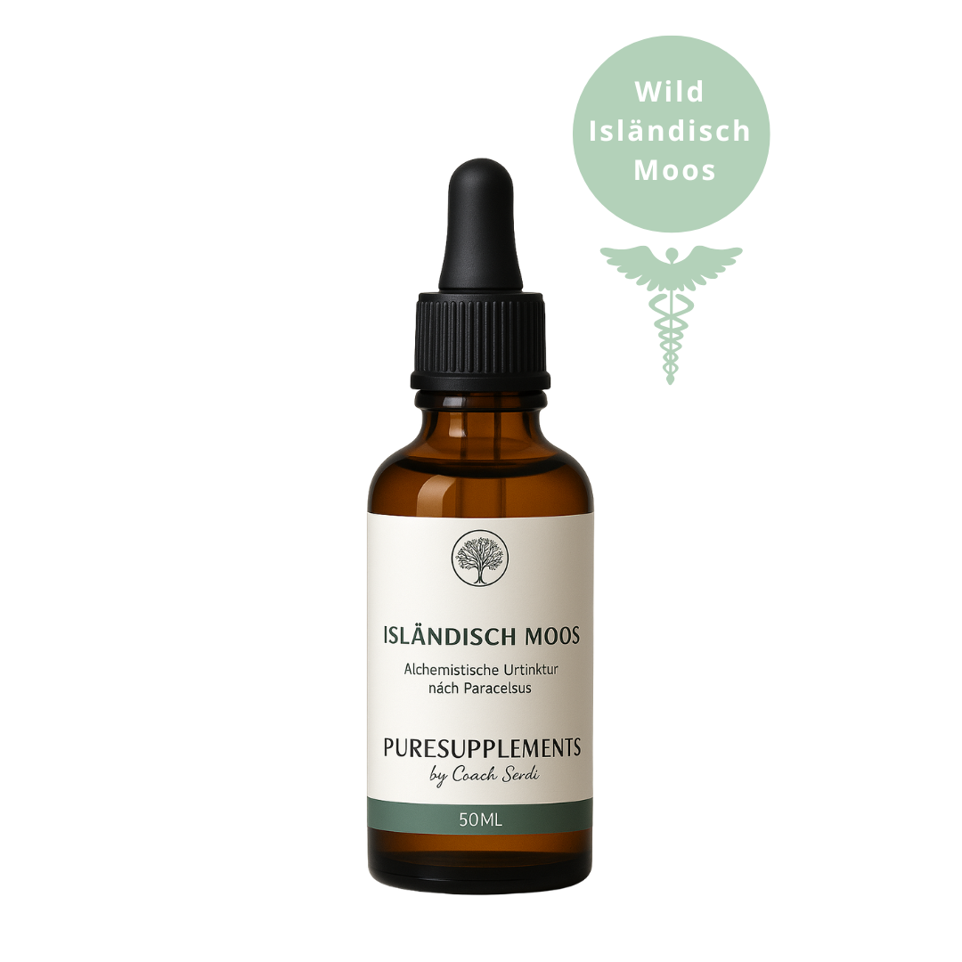 Premium Isländisch Moos – Alchemistische Urtinktur nach Paracelsus (50ML, Wildwuchs, hochkonzentriert)