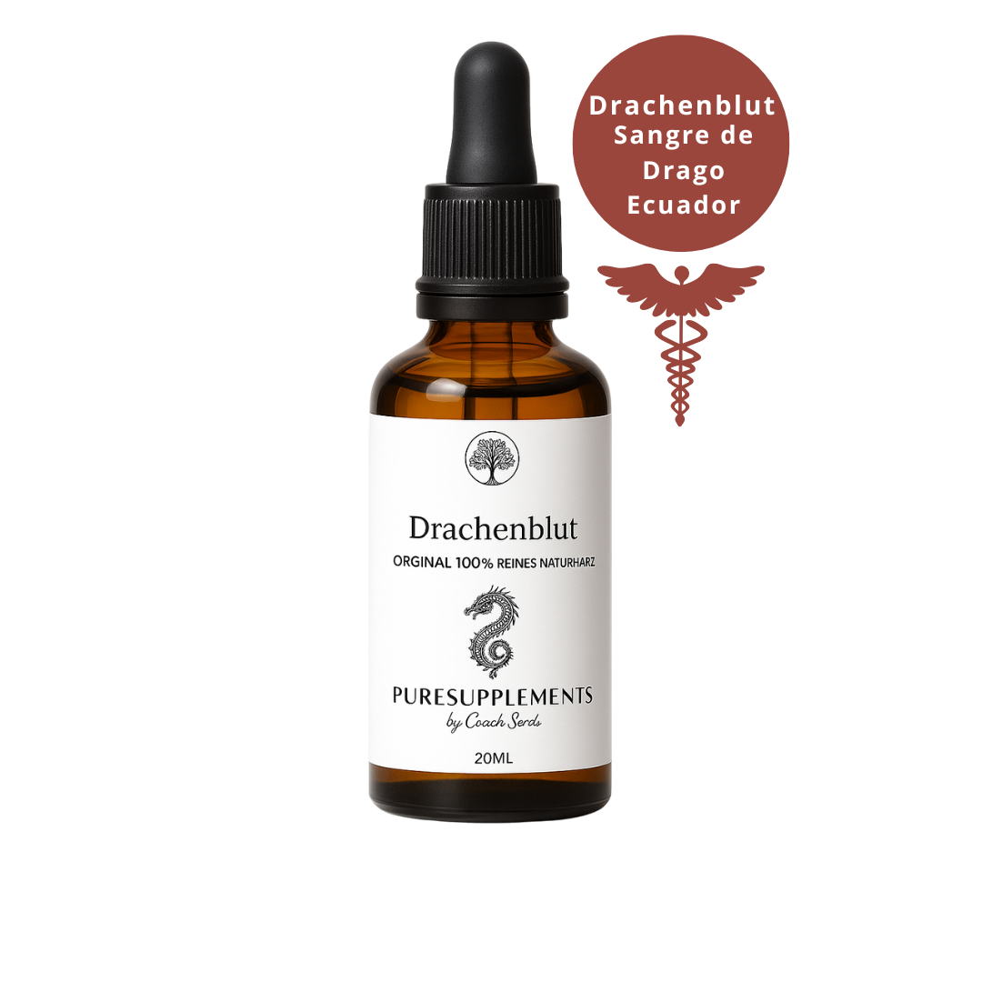 Drachenblut Sangre de Drago aus pestizidfreiem Spitzenanbau Ecuador (100% rein, Rohkostqualität, Natur Harz, Mironglas, 20ml)