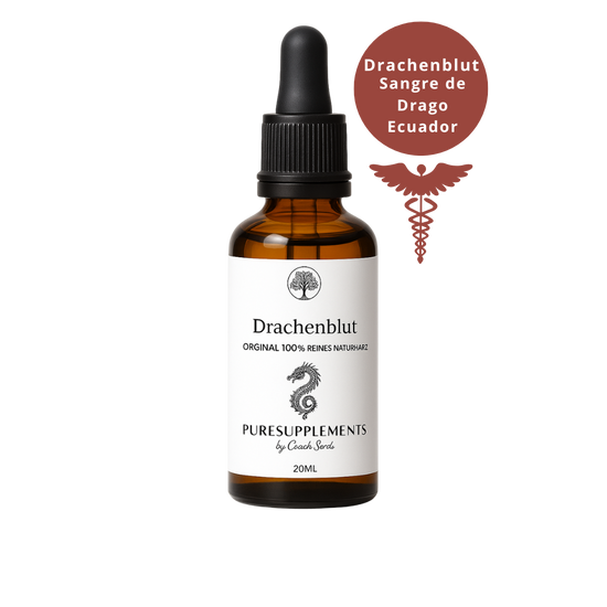 Drachenblut Sangre de Drago aus pestizidfreiem Spitzenanbau Ecuador (100% rein, Rohkostqualität, Natur Harz, Mironglas, 20ml)