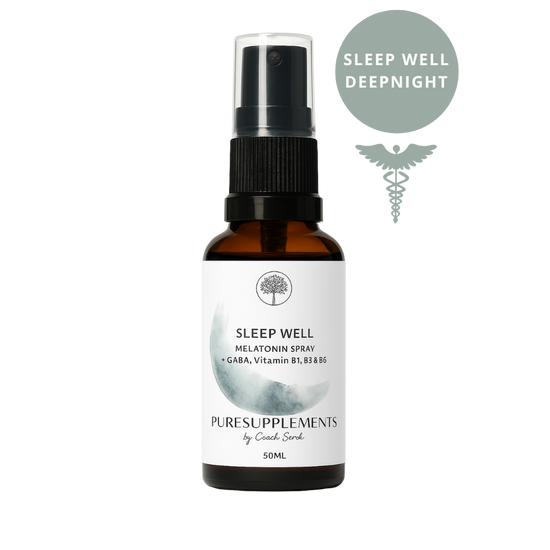 Sleep Well Komplex aus Melatonin & Gaba mit Vitamin B1, B3 & B6 (Schlafspray Komplex, 50ML)