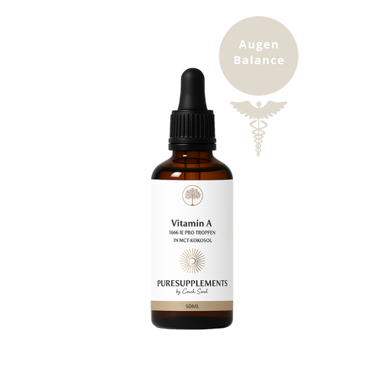 Premium Vitamin A Tropfen in MCT-Kokosnussöl (Augenvitamin a, 1666 IE, 50ml)