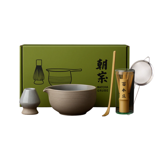 Premium Vintage Kagoshima Matcha Set 5-teilig | Keramik & handgefertigt