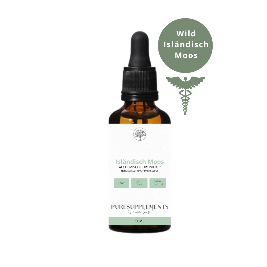 Premium Isländisch Moos – Alchemistische Urtinktur nach Paracelsus (50ML, Wildwuchs, hochkonzentriert)
