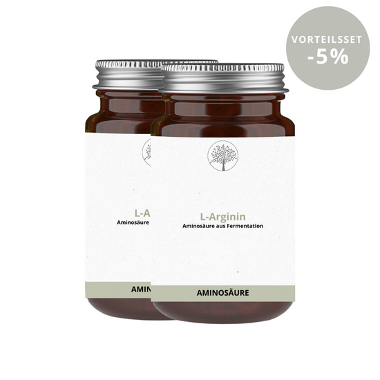 Premium L-Arginin Kraftamino aus pflanzlicher Fermentation (Original HCL-Aminosäure, 100% pflanzlich, 120 Kapseln, GMO-Free)