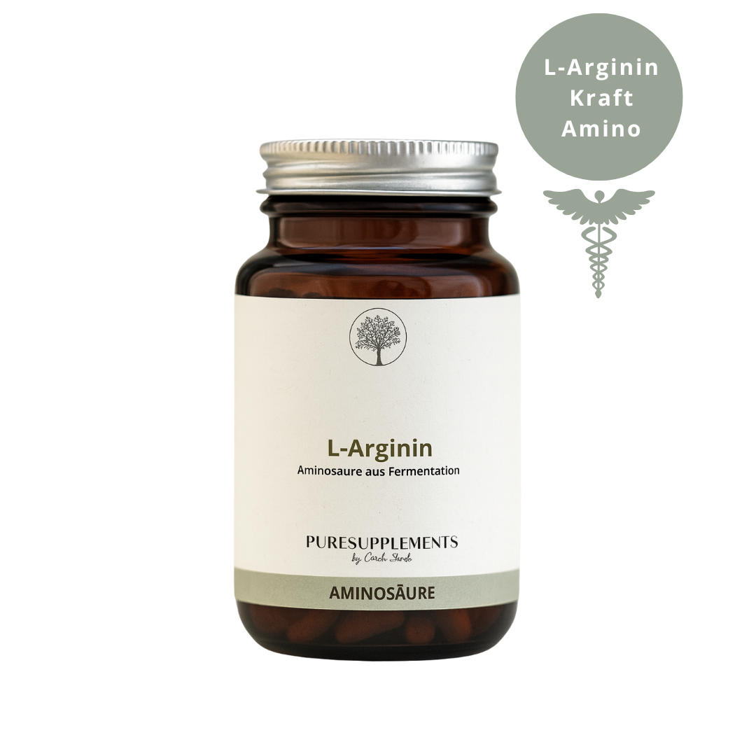 Premium L-Arginin Kraftamino aus pflanzlicher Fermentation (Original HCL-Aminosäure, 100% pflanzlich, 120 Kapseln, GMO-Free)