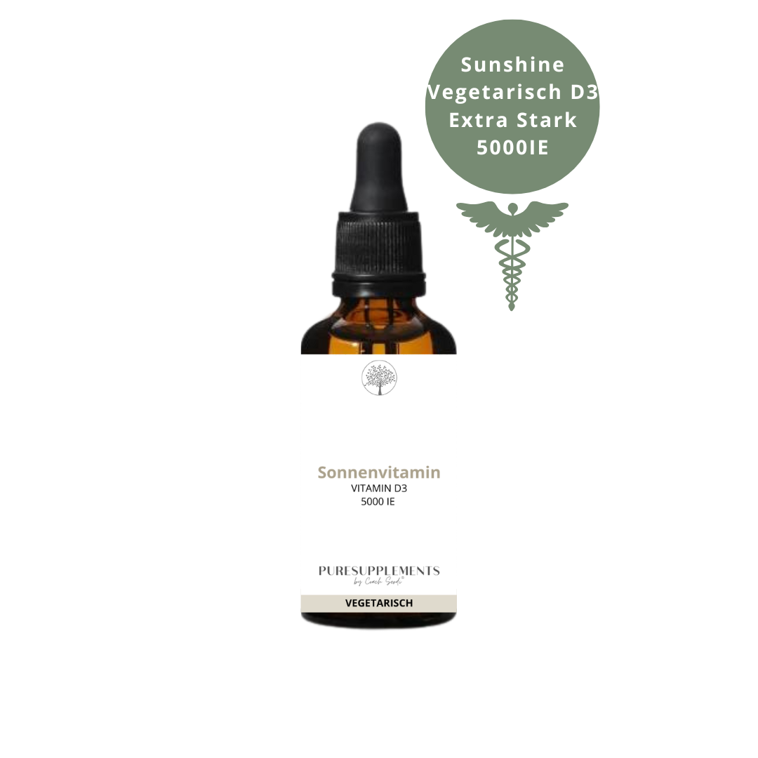 Premium Vitamin D3 VEGETARISCH Tropfen  - 50ML hoch bioverfügbar mit 1700 Tropfen (Europa, Extra Stark, D3 5000IE)
