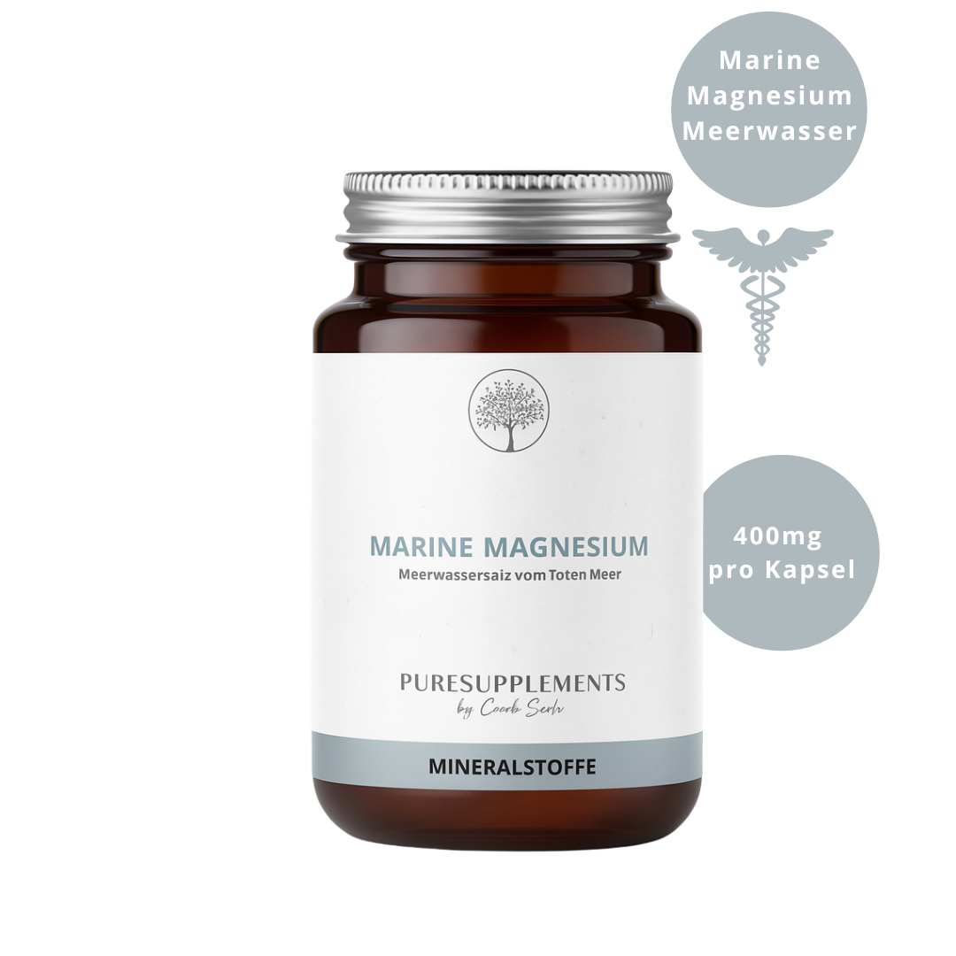 Premium Marine Magnesium Simag™ aus Meerwasserquelle (Hohe Bioverfügbarkeit, Naturquelle, 0% Synthetisch)