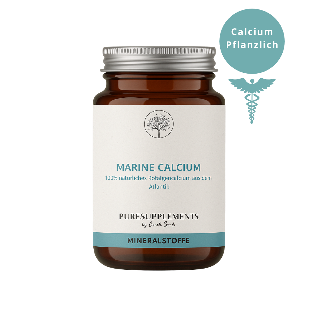 Premium Marine Calcium aus atlantischer Rotalge (Knochenstark, Atlantik Seegras, Vegan, 120 Kapseln)