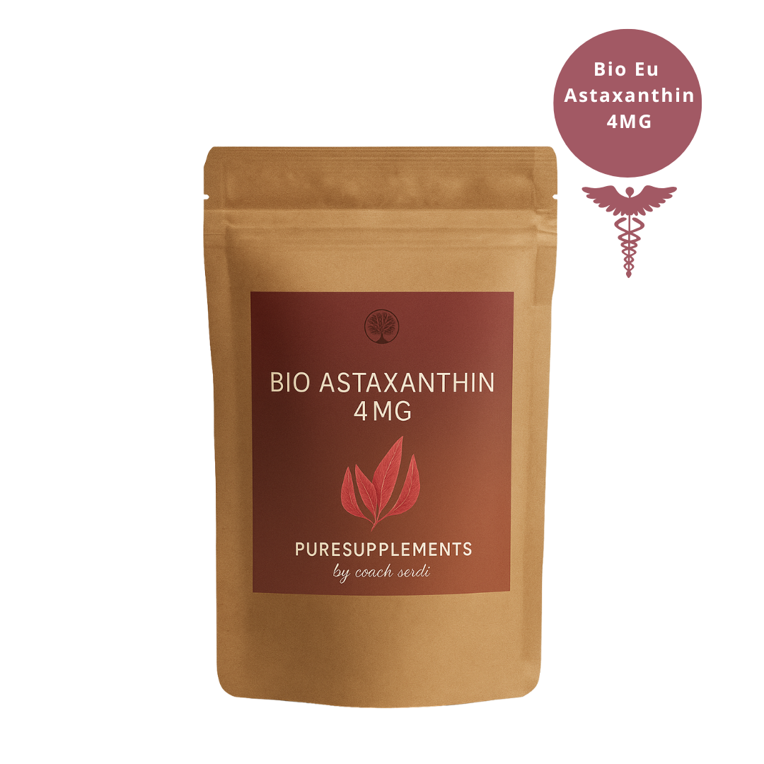 Premium Bio Astaxanthin 4mg mit Bio Olivenöl aus Spitzenanbau Europa (Vollspektrum Komplex, vegan, Kaltpressung nativ, 120 Kapseln)