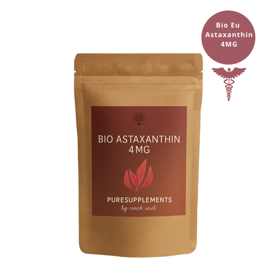 Premium Bio Astaxanthin 4mg mit Bio Olivenöl aus Spitzenanbau Europa (Vollspektrum Komplex, vegan, Kaltpressung nativ, 120 Kapseln)