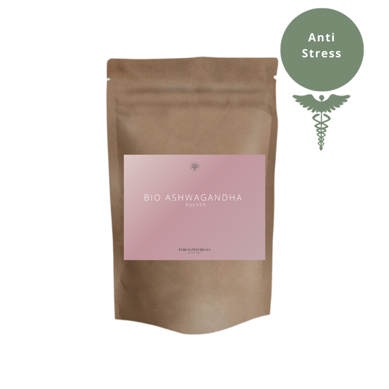 Premium Bio Ashwagandha Pulver (Rohkost, Wildsammlung, 100g)