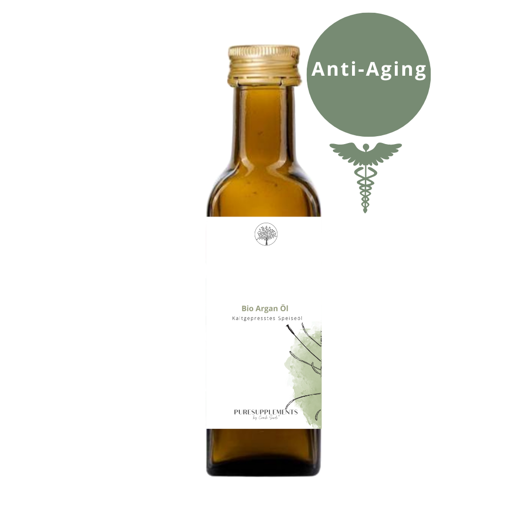 Premium Bio Arganöl 100ML aus Spitzenanbau Marokko (Nativ-schonend kaltgepresst, 100ML, Marascaglas)