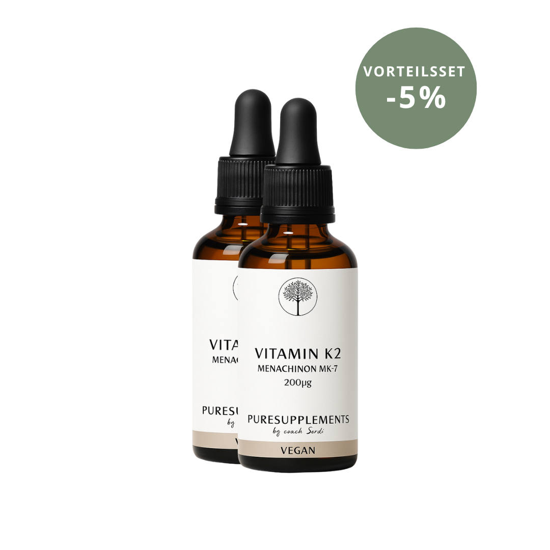 Puresupplements Vitamin K2 Menachinon MK7  200µg  2 x Vorteilsset