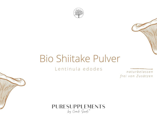 Laden Sie das Bild in den Galerie-Viewer, Premium Bio Shiitake Pilz Pulver 100g
