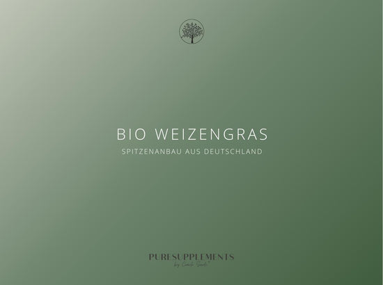 Premium Bio Weizengras Pulver aus Spitzenanbau in Deutschland 100g