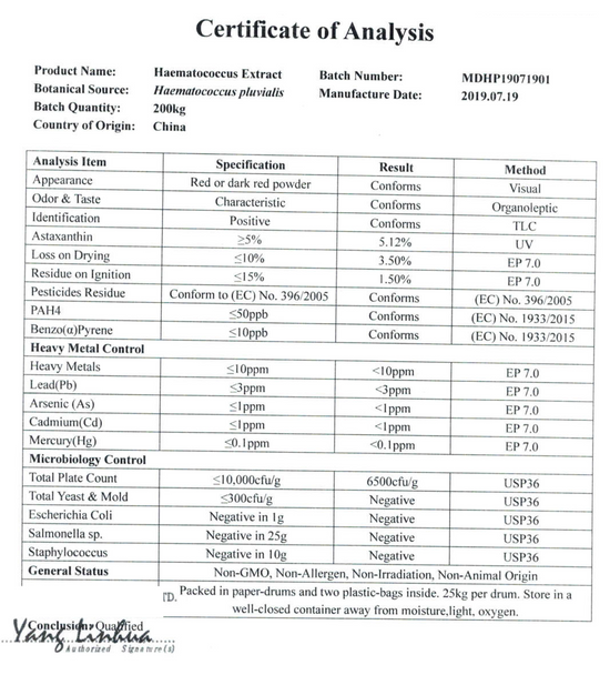 PURESUPPLEMENTS_Premium Astaxanthin mit Olivenblatt_Zertifikat