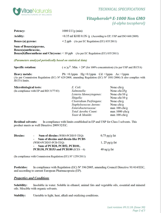 Premium Vitamin E Tropfen (Hautvitamin e, Pflanzlich, 30ml)