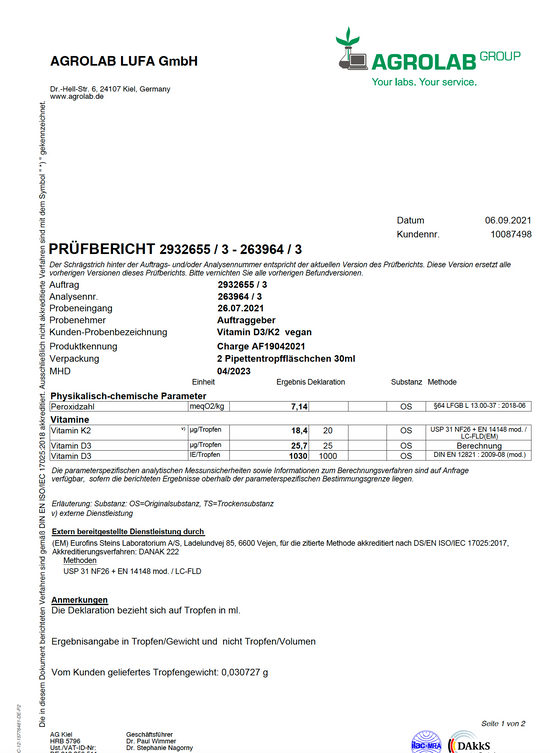 Premium Vitamin D3K2 VEGAN All Trans MK7 Tropfen - 30ML hoch bioverfügbar  mit 1000 Tropfen (Europa, Basic, aus Baumflechten, D3 1.000IE + K2MK7 20ug)