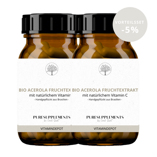 PURESUPPLEMENTS_Bio Acerola Vitamin C  Alternativen Text bearbeiten_2er Set