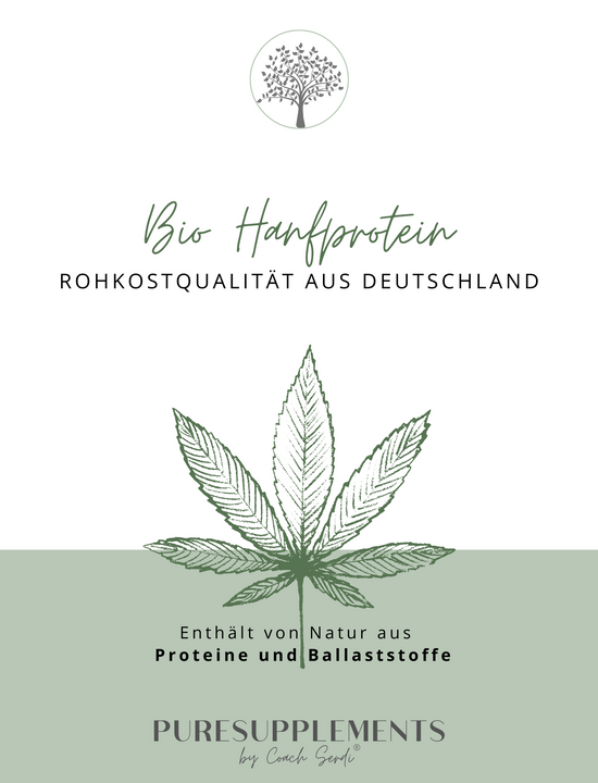 Premium Bio Hanfprotein 1KG aus Spitzenanbau Deutschland (Rohkost-Vegan)
