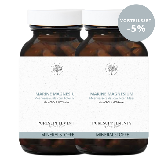 Premium Marine Magnesium aus Meerwasserquelle mit MCT-Öl & MCT-Pulver