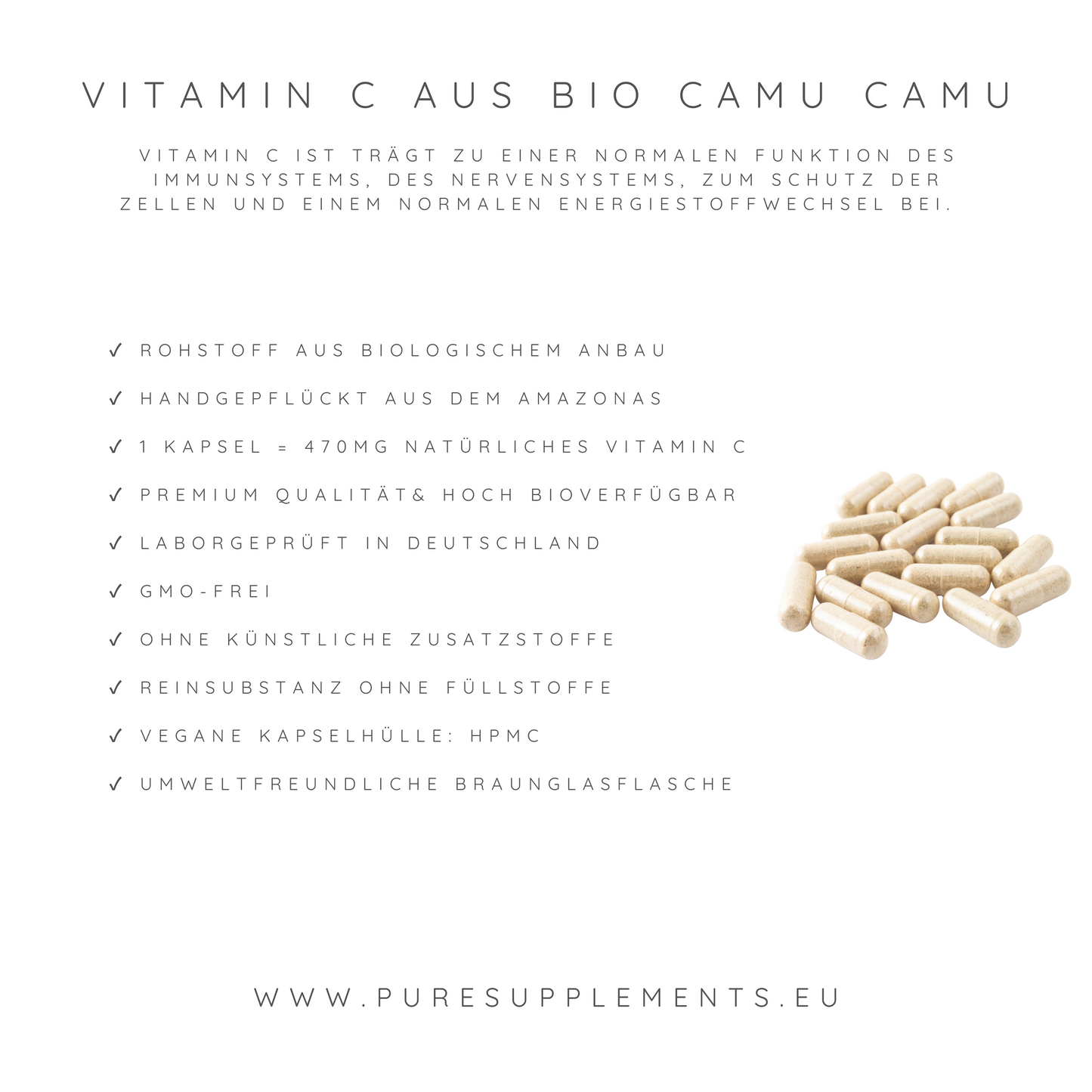Laden Sie das Bild in den Galerie-Viewer, Premium Bio Camu Camu Extrakt mit natürlichem Vitamin C 12%, Wildwuchs
